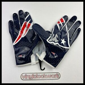 Nike Vapor Knit Football Receiver Gloves NFL Patriots Men’s 2XL XXL PGF397-191
